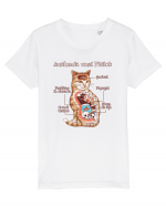 Anatomia unei pisici Tricou mânecă scurtă  Copii Mini Creator