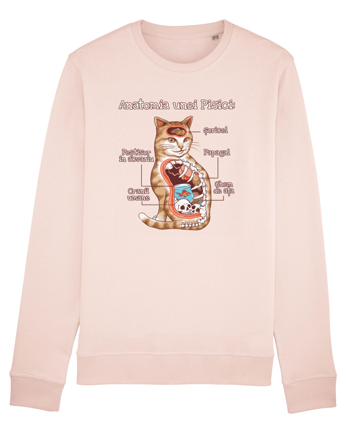 Bluză mânecă lungă Unisex Rise Candy Pink