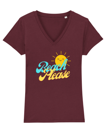Beach Please Burgundy