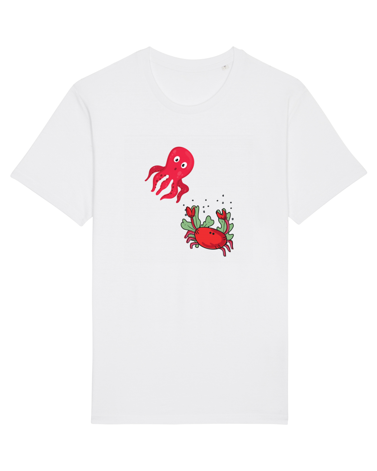Tricou mânecă scurtă Unisex Rocker White