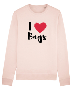 I love bags negru Bluză mânecă lungă Unisex Rise