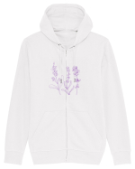 Lavanda Mov Hanorac cu fermoar Unisex Connector