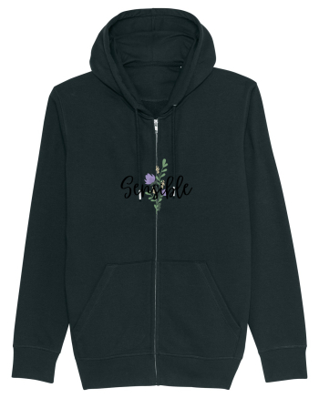 Sensible floare albastră Black