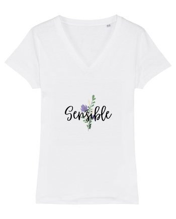 Sensible floare albastră White