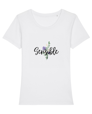 Sensible floare albastră White