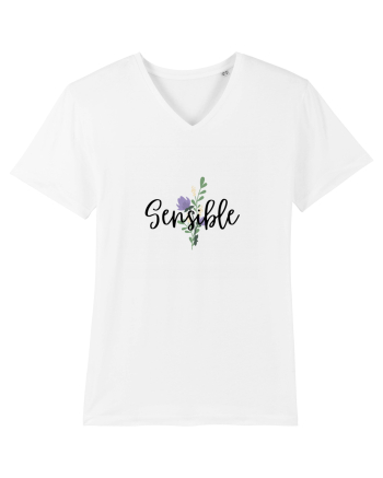 Sensible floare albastră White