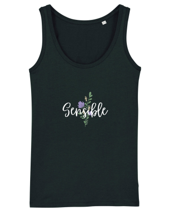 Sensible floare albastră Black