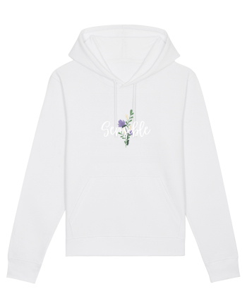Sensible floare albastră White