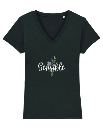 Sensible floare albastră Black