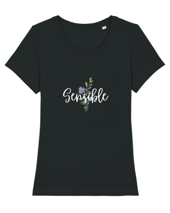 Sensible floare albastră Black