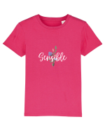 Sensible floare albastră Tricou mânecă scurtă  Copii Mini Creator