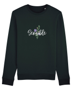 Sensible floare albastră Bluză mânecă lungă Unisex Rise