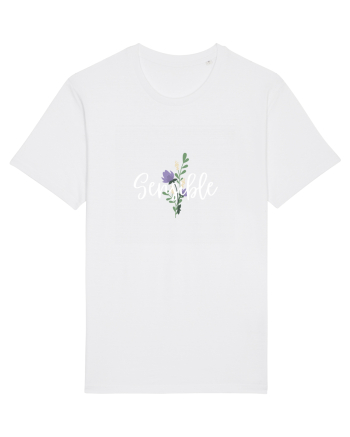 Sensible floare albastră White