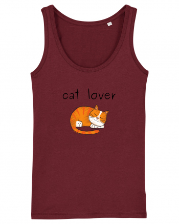 Cat Lover Burgundy