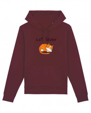 Cat Lover Burgundy