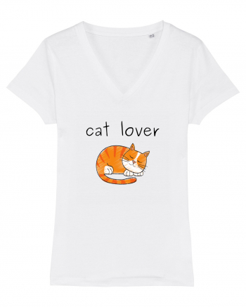 Cat Lover White