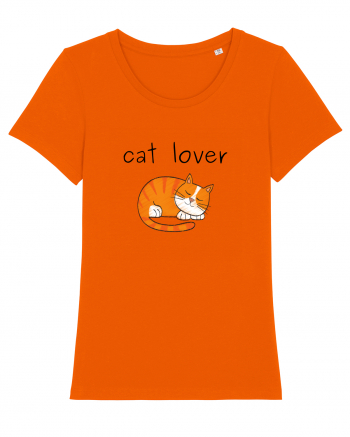 Cat Lover Bright Orange