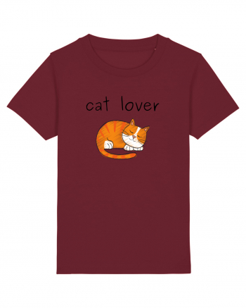 Cat Lover Burgundy