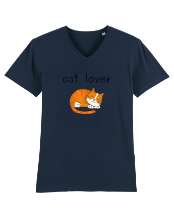 Cat Lover French Navy