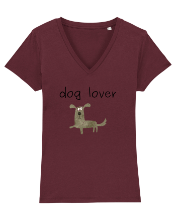 Dog Lover Burgundy