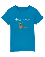 Dog Lover alb Tricou mânecă scurtă  Copii Mini Creator