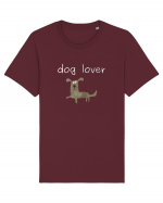 Dog Lover alb Tricou mânecă scurtă Unisex Rocker