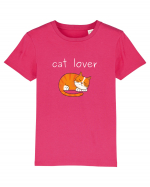 Cat Lover alb Tricou mânecă scurtă  Copii Mini Creator