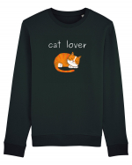 Cat Lover alb Bluză mânecă lungă Unisex Rise