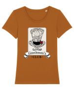 Gentelmen's Club Tricou mânecă scurtă guler larg fitted Damă Expresser