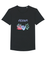 Fundul Oceanului Tricou mânecă scurtă guler larg Bărbat Skater