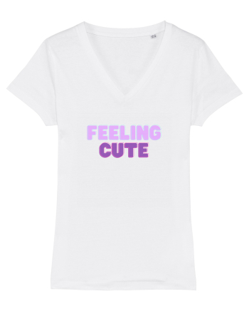 Feeling cute White
