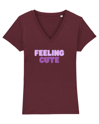 Feeling cute Burgundy
