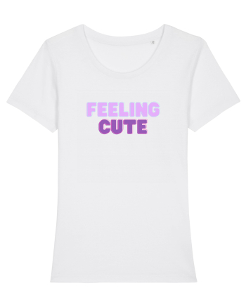 Feeling cute White