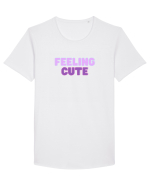Feeling cute Tricou mânecă scurtă guler larg Bărbat Skater
