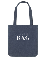 I love my bag - alb Sacoșă textilă