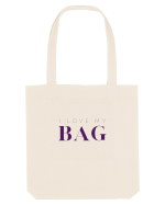 I love my bag - mov Sacoșă textilă