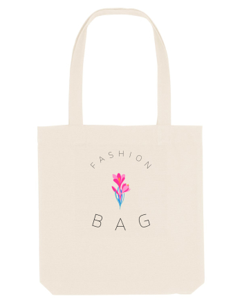 Fashion bag floare roz Natural