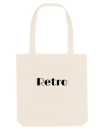 Retro text negru Sacoșă textilă