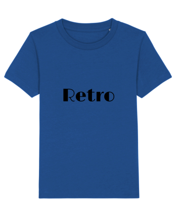 Retro text negru Majorelle Blue