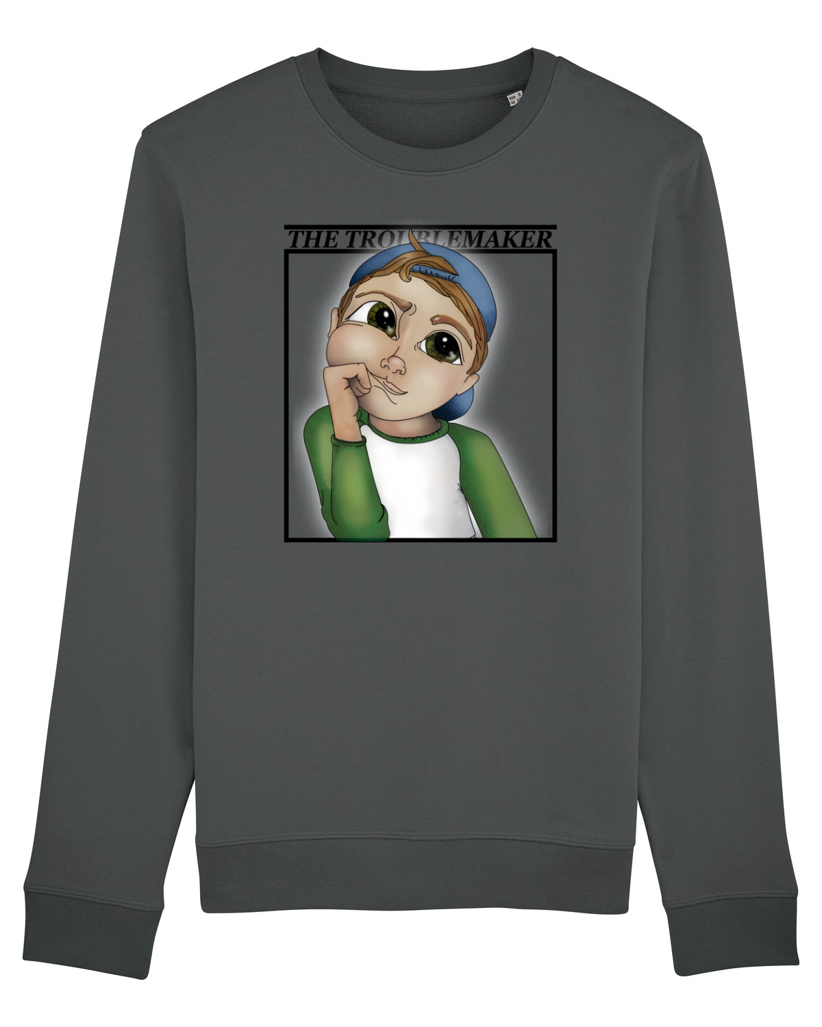 Bluză mânecă lungă Unisex Rise Anthracite