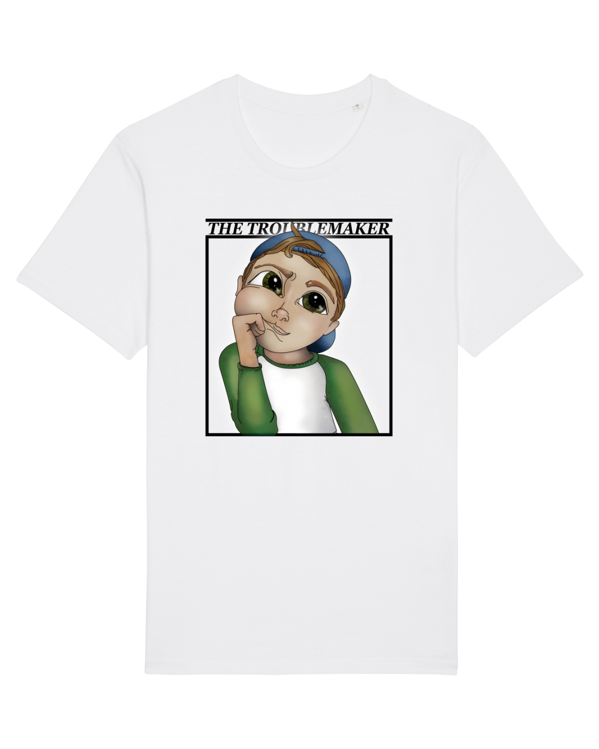 Tricou mânecă scurtă Unisex Rocker White