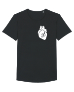 Heart Tricou mânecă scurtă guler larg Bărbat Skater