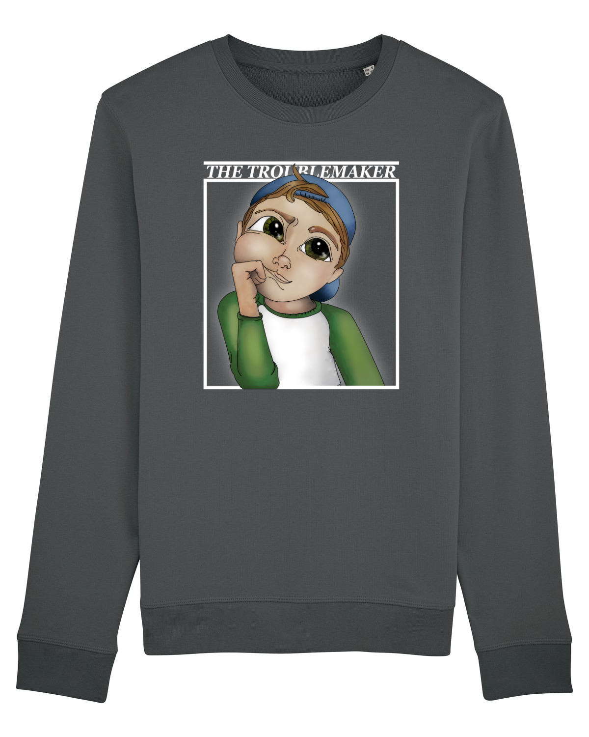 Bluză mânecă lungă Unisex Rise Anthracite