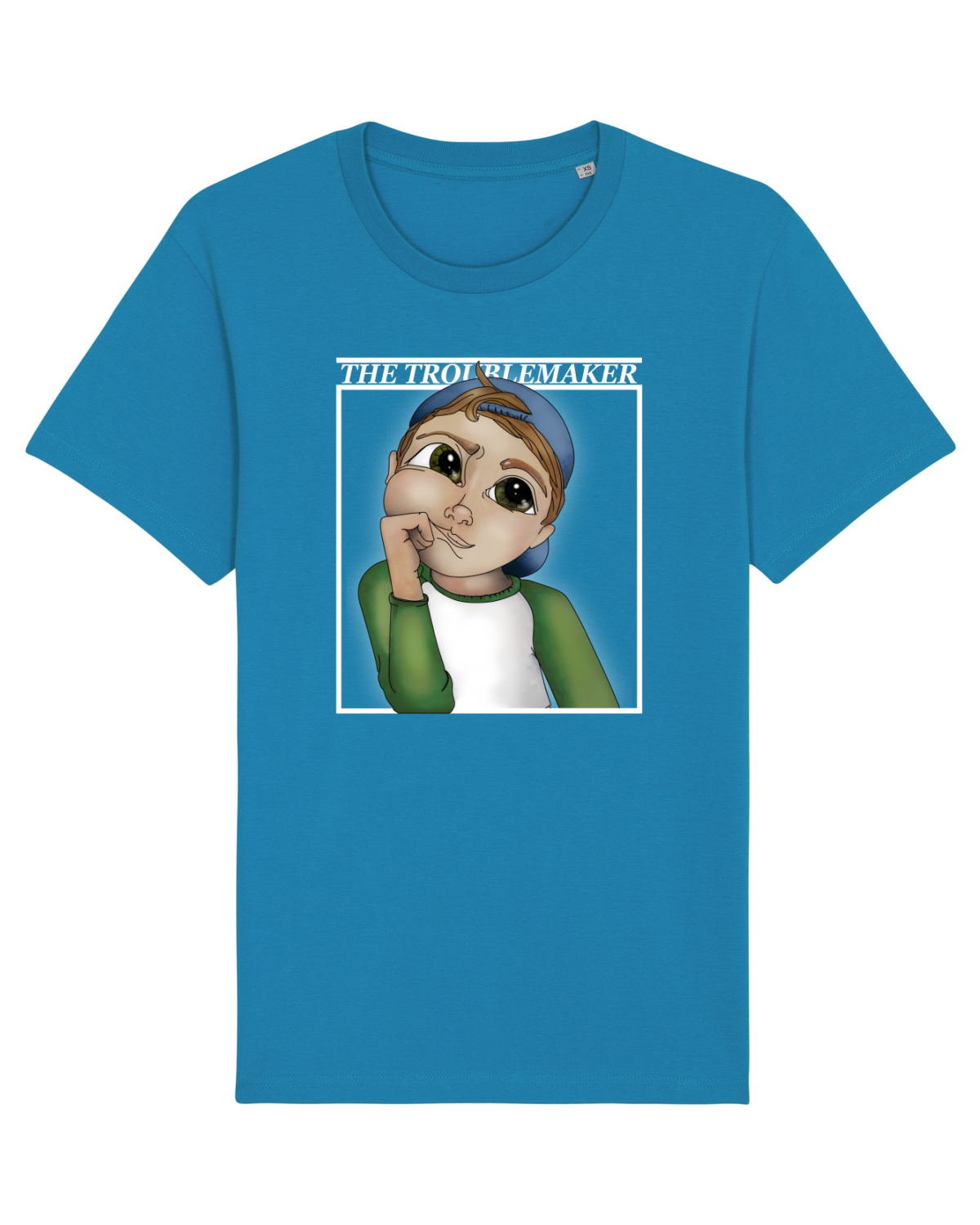 Tricou mânecă scurtă Unisex Rocker Azur
