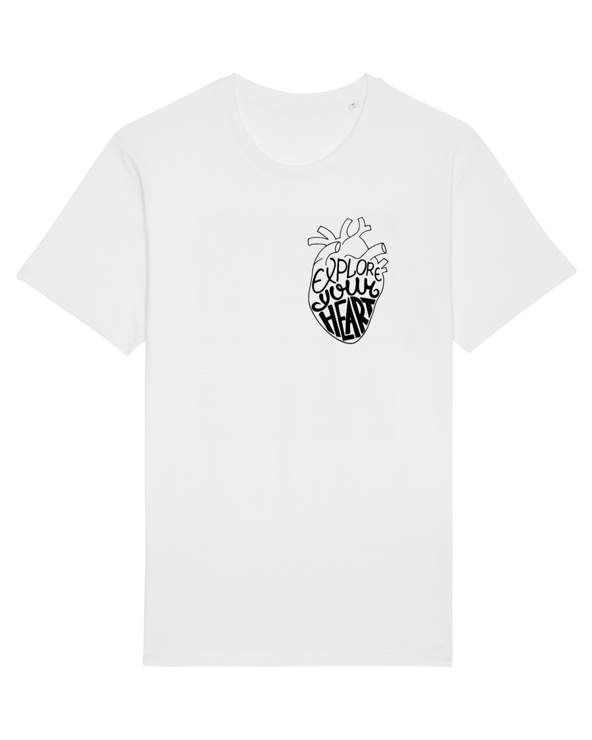 Tricou mânecă scurtă Unisex Rocker White