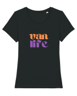 Van Life Tricou mânecă scurtă guler larg fitted Damă Expresser