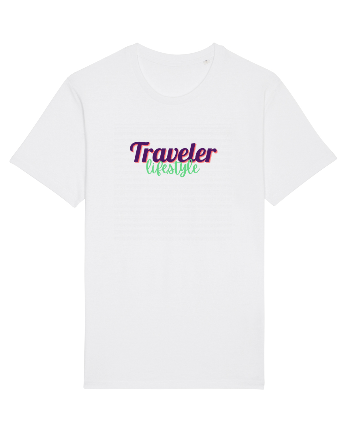 Tricou mânecă scurtă Unisex Rocker White