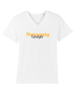 Photography lifestyle Tricou mânecă scurtă guler V Bărbat Presenter