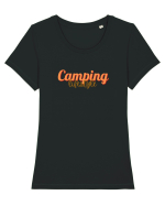 Camping lifestyle Tricou mânecă scurtă guler larg fitted Damă Expresser