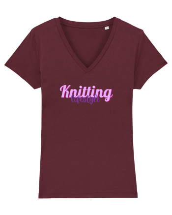 Knitting lifestyle Burgundy